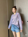 alexanderwa** foam letter long sleeve bottoming shirt