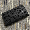 Christi** Loubout** Black Zip Around Wallet