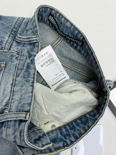 Alexander*** King scratched lettering trousers